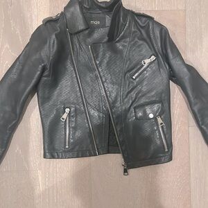 Maje lamb leather biker jacket size 36 great condition